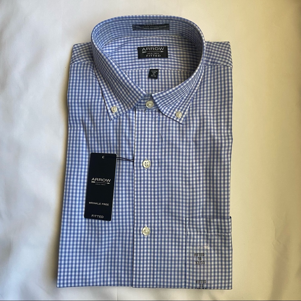 Arrow - Fitted Dress Shirt - 16 32/33